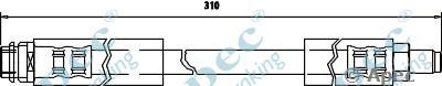 APEC BRAKING hos3151 -  Тормозной шланг
